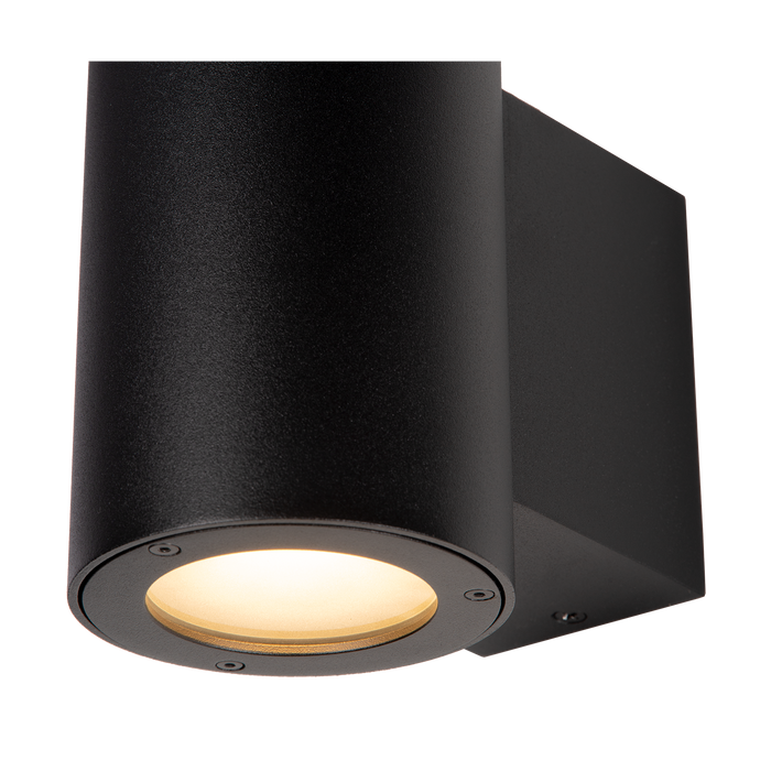 Atmooz Wandlamp Lilith - Zwart - 15 cm Hoog - Metaal - IP65 Waterbestendig - GU10 Fitting - Moderne Downlight - Buitenlamp