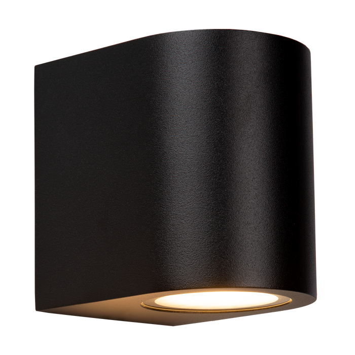 Atmooz Wandlamp Erynn - Zwart - 10 cm Hoog - Metaal - IP65 Waterbestendig - GU10 Fitting - Moderne Downlight - Buitenlamp