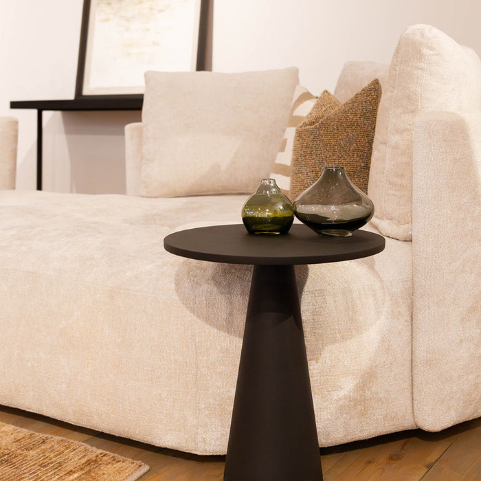 Atmooz Sioux - Bijzettafel 38 x 45 cm - Zwart - Rond - Metaal