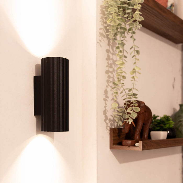 Atmooz Wandlamp Ribble - Zwart Rond - Muurverlichting