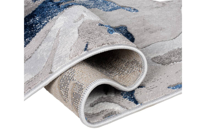 Goossens Vloerkleed Marbled in Navy (marbled)