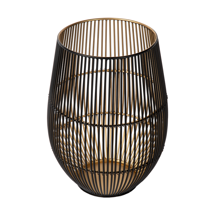 Atmooz Spoiler - Kaarshouder - Zwart & Goud - Metaal - 14x14x26cm