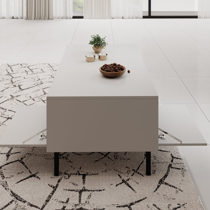 Meubella - Salontafel Margareth - Wit - 110 cm