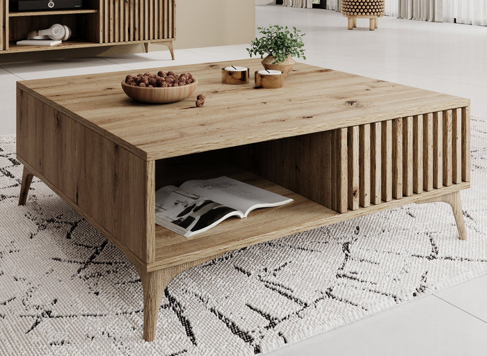 Meubella - Salontafel Evy - Eiken - 80 cm