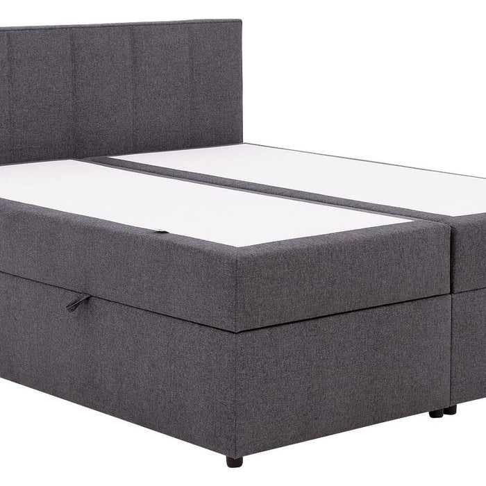 Goossens Boxspring Store met opbergruimte - grijs - 160 x 212 cm cm