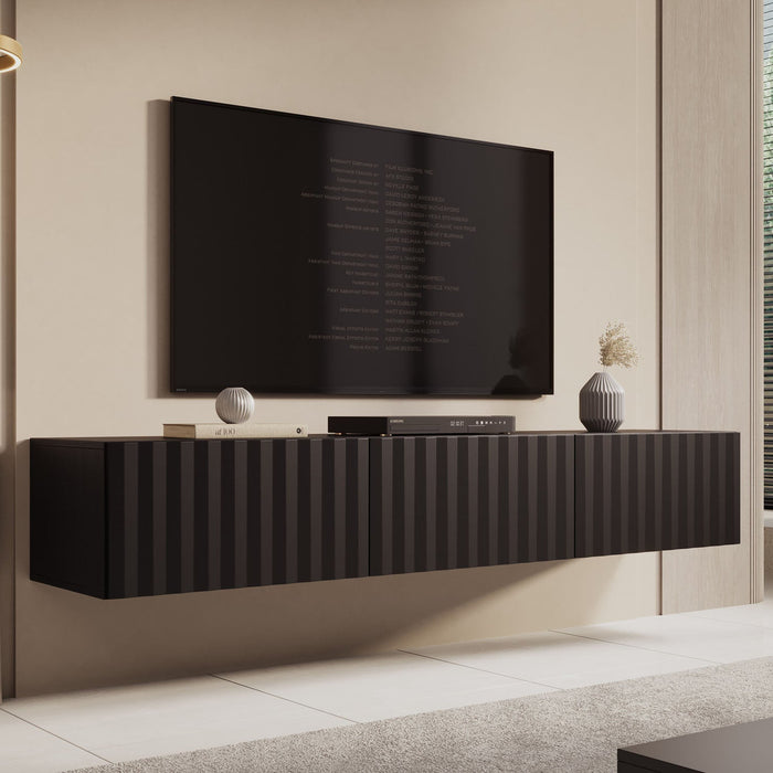 Meubella - TV-Meubel Angelina - Zwart - 192 cm