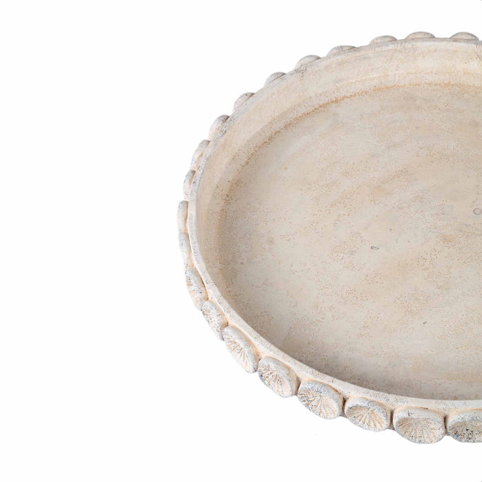 PTMD Plateau Ayisy - 45x45x4 cm - Cement - Creme