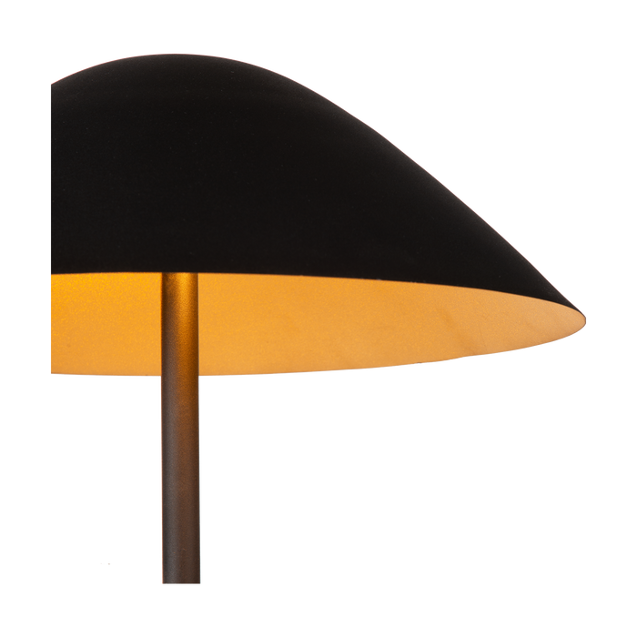 Atmooz Elan - Tafellamp - Zwart & Goud - 2 Lichtpunten - Paddestoel