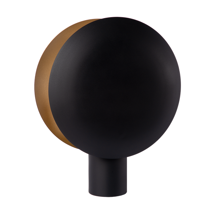 Atmooz Copple - Tafellamp - Zwart & Goud - Rond - 20x35x45cm - Metaal
