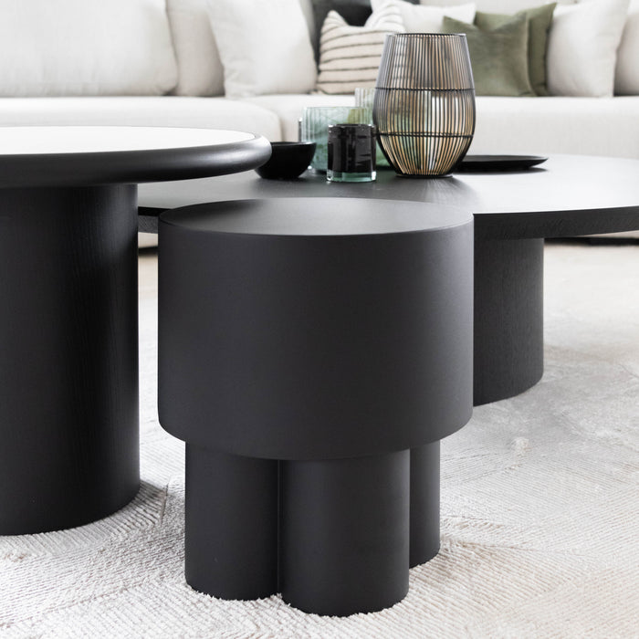 Atmooz Lenno - Bijzettafel - Zwart - 35 x 40 x 35 cm