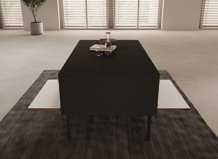 Meubella - Salontafel Cordoba - Zwart 2 - 100 cm