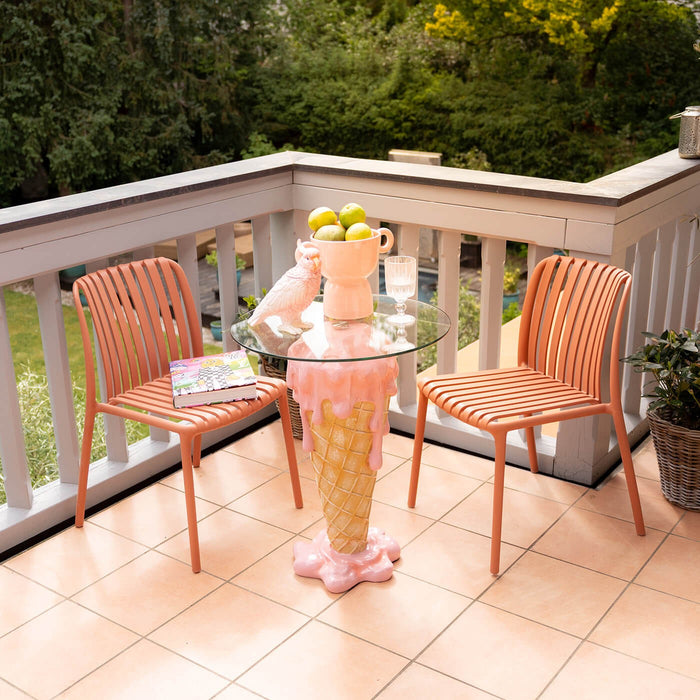 Bartafel ijs roze Ø48cm Kare Design