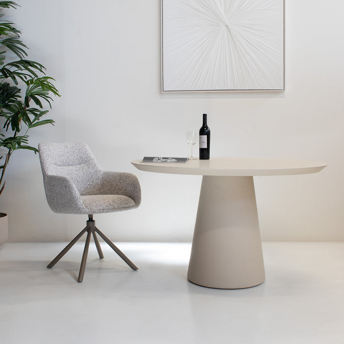 DÉJA Living - DÉJA Eettafel Grabo Beige Rond 120cm