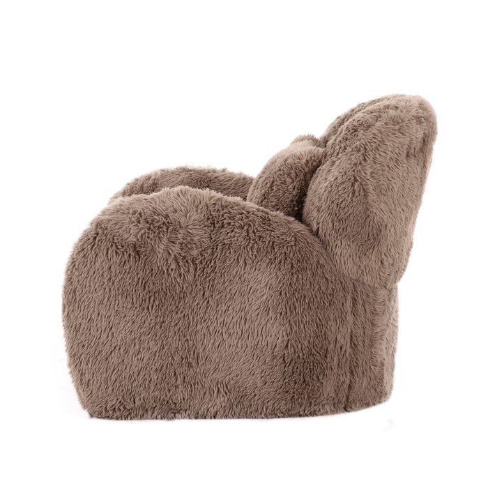 DÉJA Living - Fauteuil Taupe Fluffy - Zithoogte 42cm - Alta