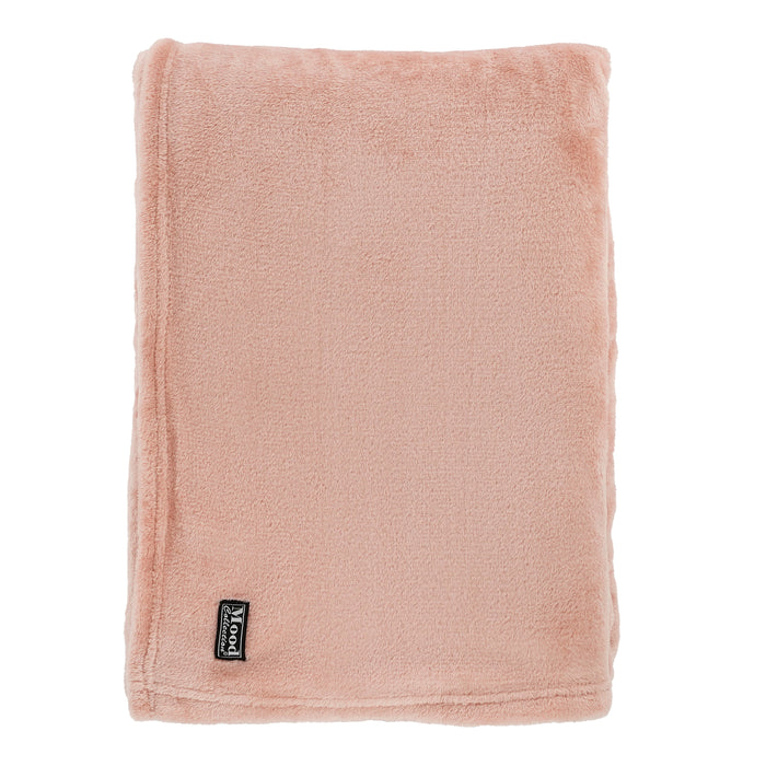 In The Mood Collection Famke Fleece Plaid - 180 x 130 cm - Perzik