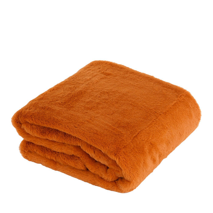 In The Mood Collection Bronte Fleece Deken - L200 x B150 cm - Oranje
