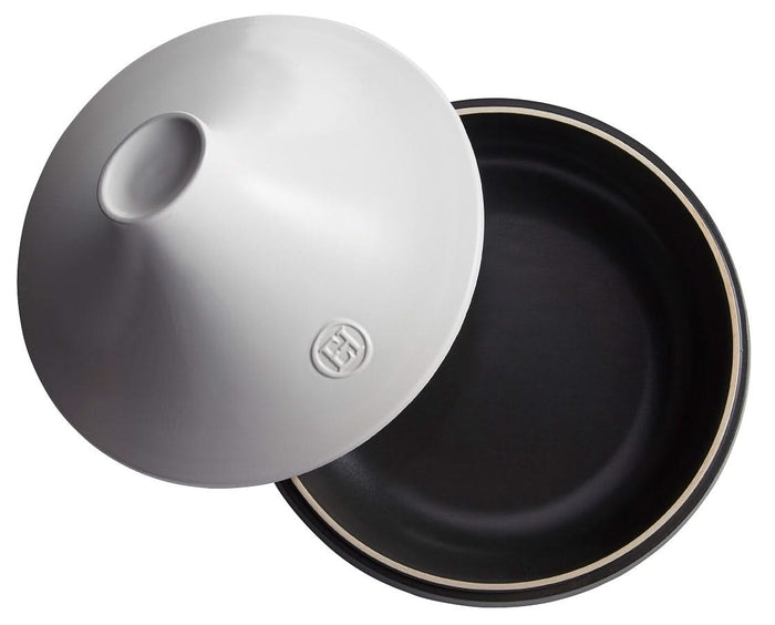 Emile Henry Tajine Delight - Zwart | Wit - Geschikt voor inductie - ø 33.5 cm | 4 liter
