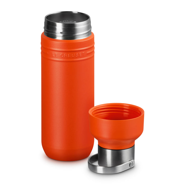Le Creuset On The Go Drinkfles 0,5 L - Oranjerood