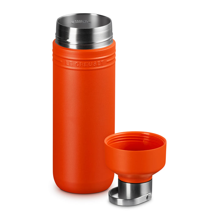 Le Creuset On The Go Drinkfles 1 L - Oranjerood