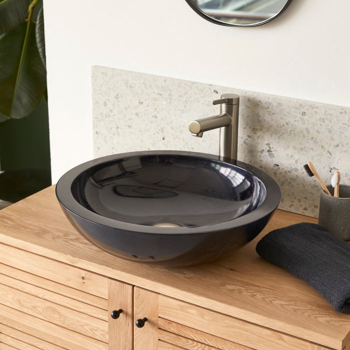 Tikamoon - Calypso - Marmeren wastafel black