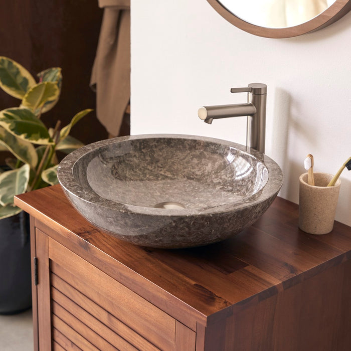 Tikamoon - Calypso - Marmeren wastafel grey