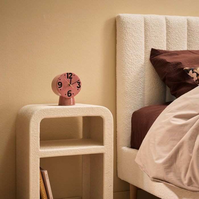 HKliving Retro Ceramics Tafelklok - Pink