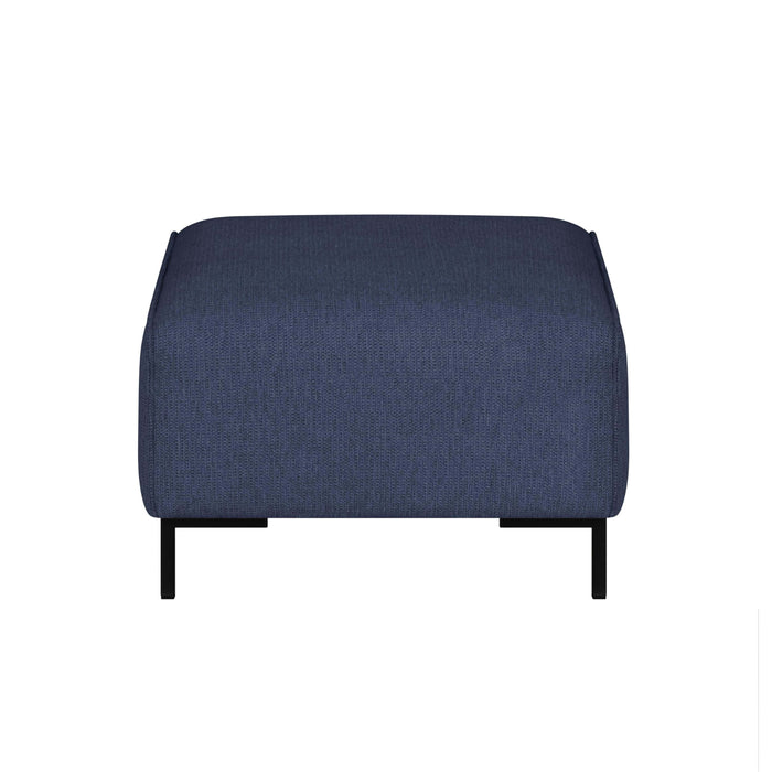 by fonQ Loft Hocker - Chenille - Donkerblauw