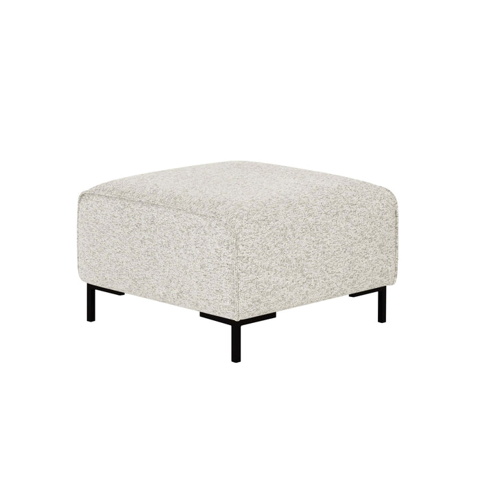 by fonQ Loft Hocker - Chenille Melange - Ecru