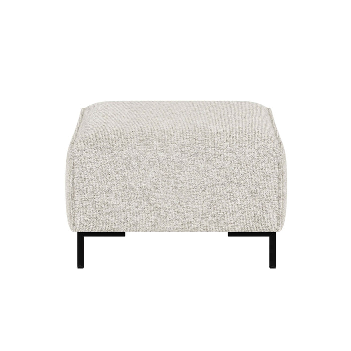 by fonQ Loft Hocker - Chenille Melange - Ecru
