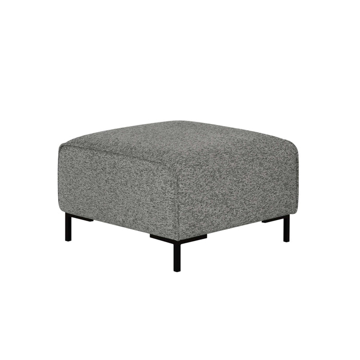 by fonQ Loft Hocker - Chenille Melange - Steengrijs