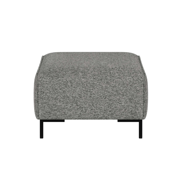 by fonQ Loft Hocker - Chenille Melange - Steengrijs