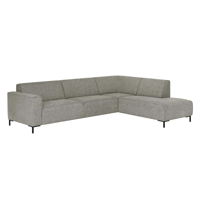 by fonQ Loft Hoekbank Rechts - Chenille Melange - Mintgroen