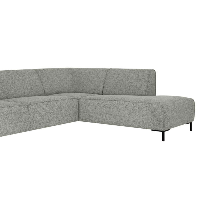 by fonQ Loft Hoekbank Rechts - Chenille Melange - Mintgroen