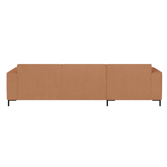 by fonQ Loft Hoekbank met Chaise Longue Links - Chenille - Roest