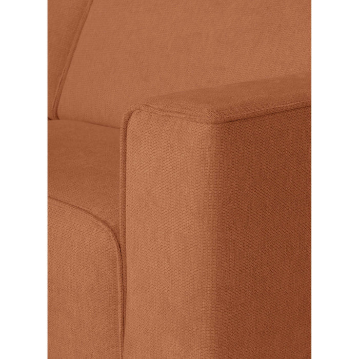 by fonQ Loft Hoekbank met Chaise Longue Links - Chenille - Roest