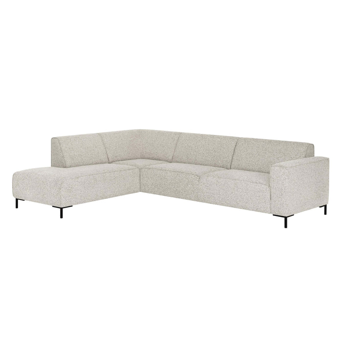 by fonQ Loft Hoekbank Links - Chenille Melange - Ecru