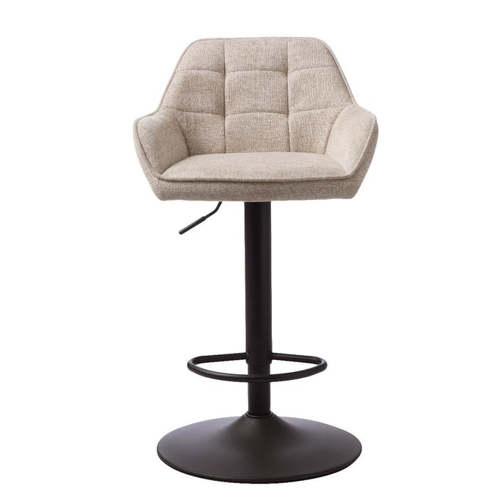 Nordic Home Lanny barstoel geblokt - zand