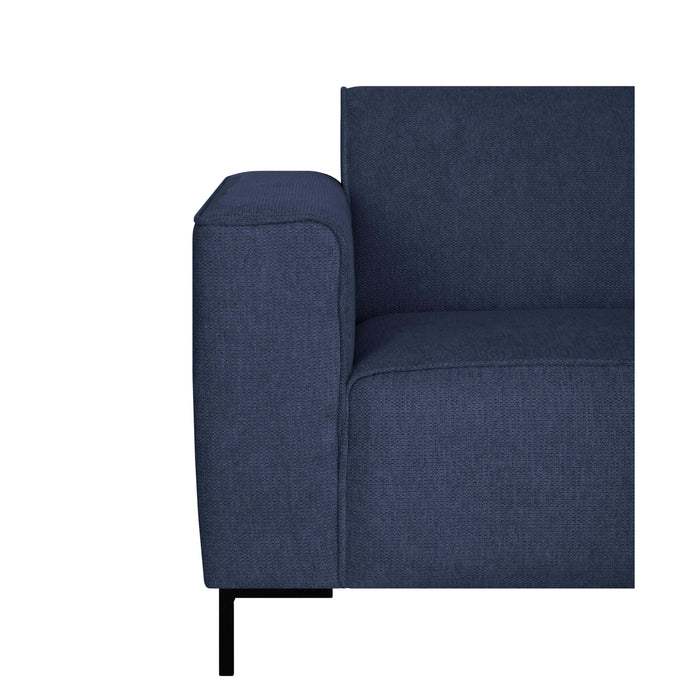 by fonQ Loft Hoekbank Rechts - Chenille - Donkerblauw