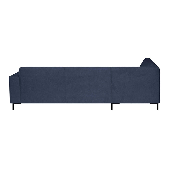 by fonQ Loft Hoekbank Links - Chenille - Donkerblauw