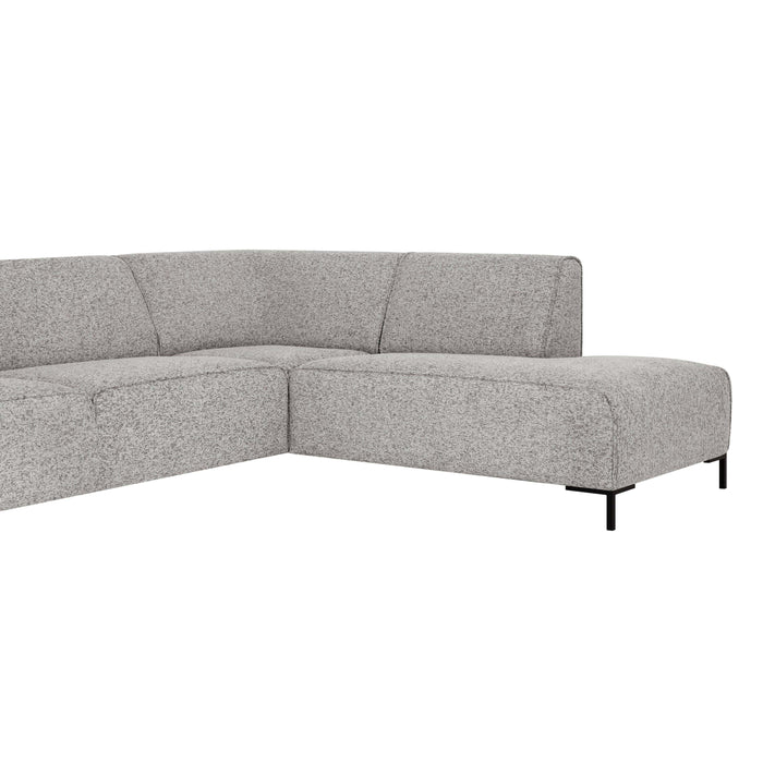 by fonQ Loft Hoekbank Rechts - Chenille Melange - Grijs