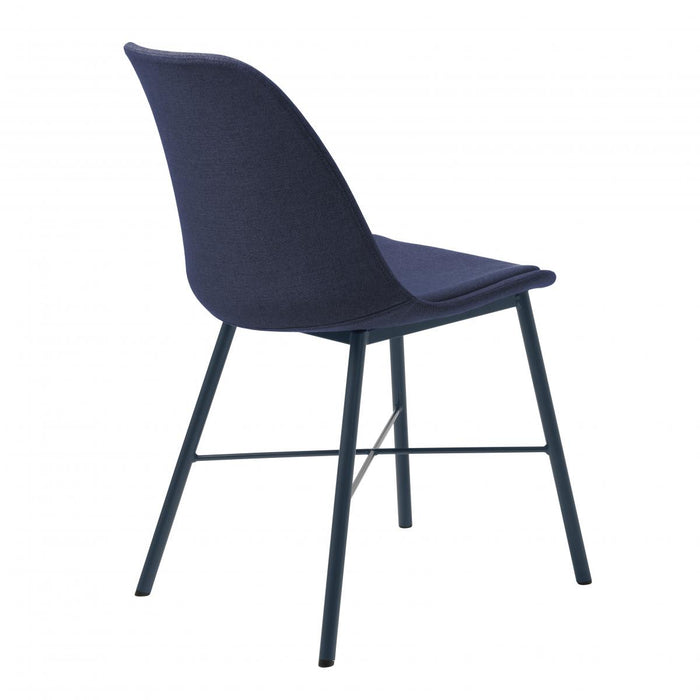 Nordic Home Rosie eetkamerstoel stof - blauw
