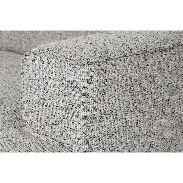 by fonQ Loft Hoekbank met Chaise Longue Rechts - Chenille Melange - Grijs