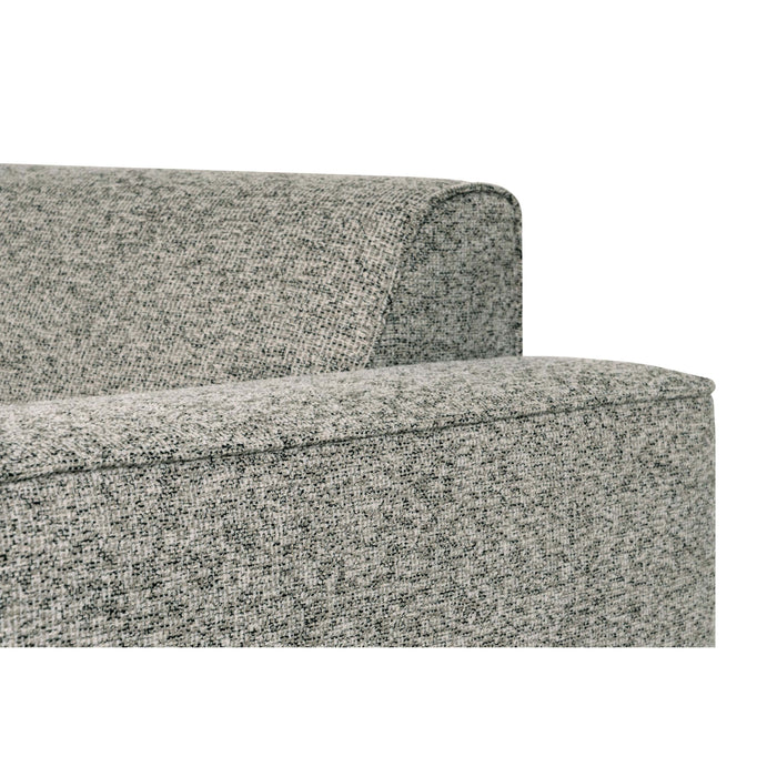 by fonQ Loft Hoekbank met Chaise Longue Rechts - Chenille Melange - Mintgroen