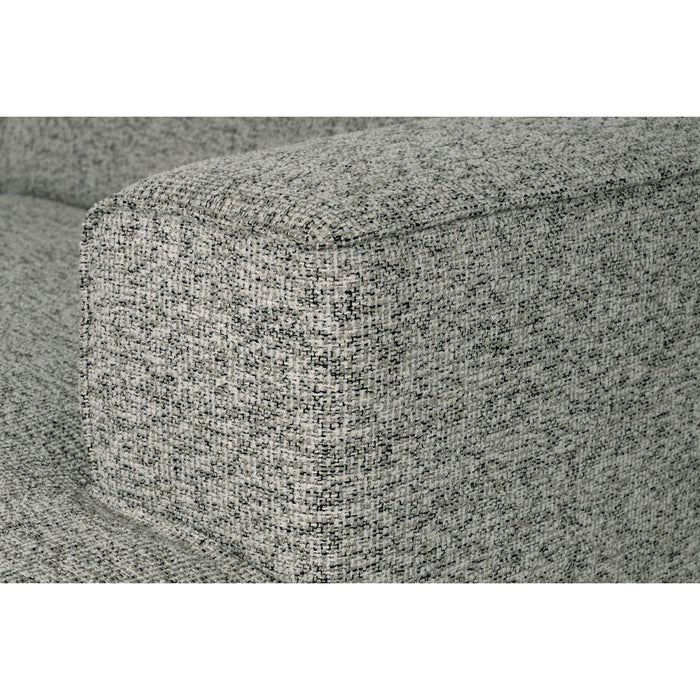 by fonQ Loft Hoekbank met Chaise Longue Rechts - Chenille Melange - Mintgroen