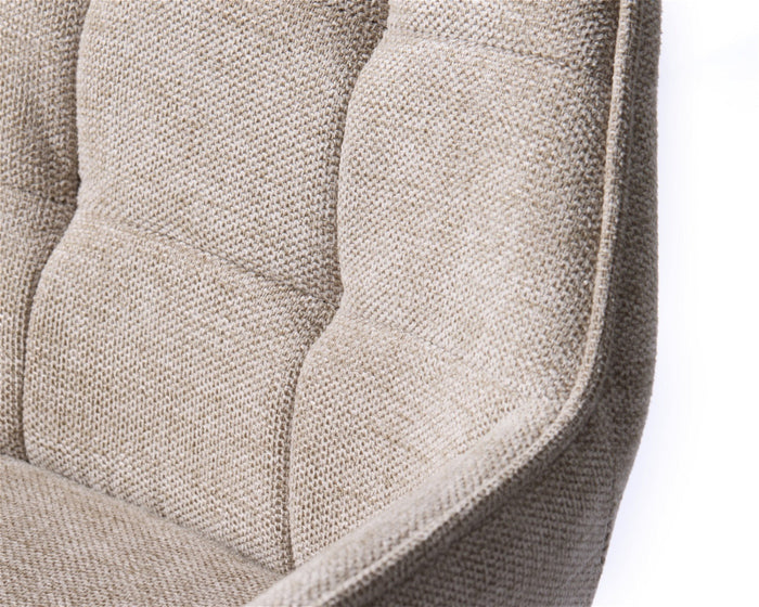 Giga Living - Barkruk Zandkleur - Draaibaar - Nolan - Set van 2