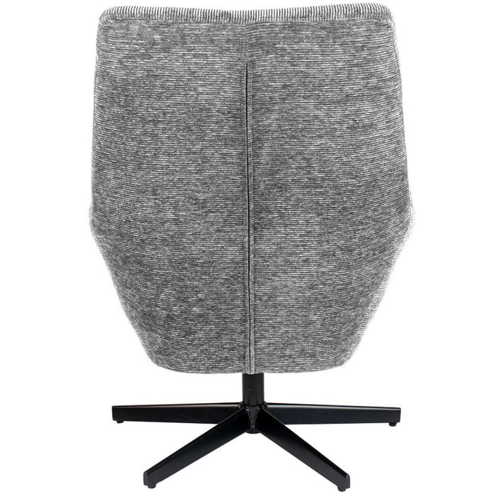 Puur Vogar fauteuil ribstof grijs