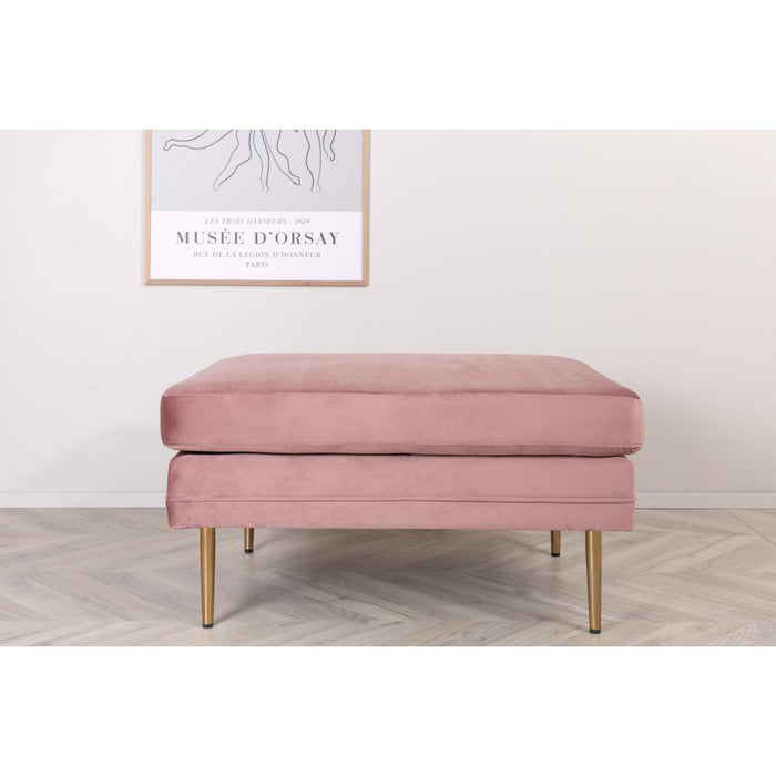 Svea - Tess hocker - velvet - roze