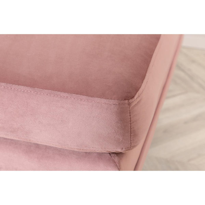 Svea - Tess hocker - velvet - roze