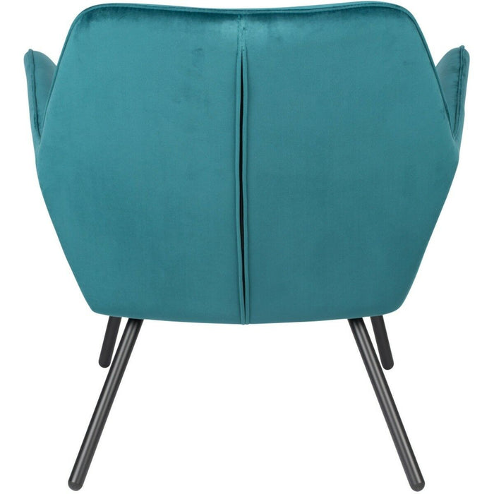 Puur Berg fauteuil velvet blauw