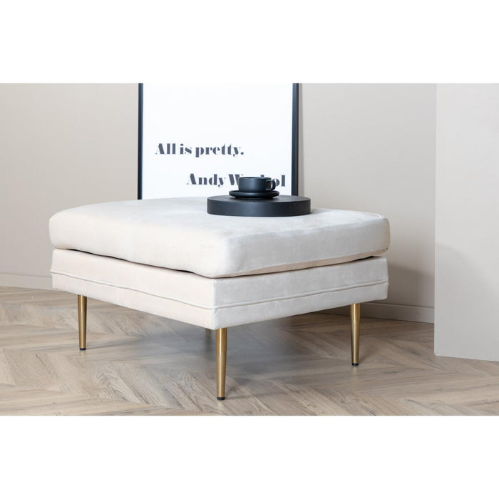 Svea - Tess hocker - velvet - beige